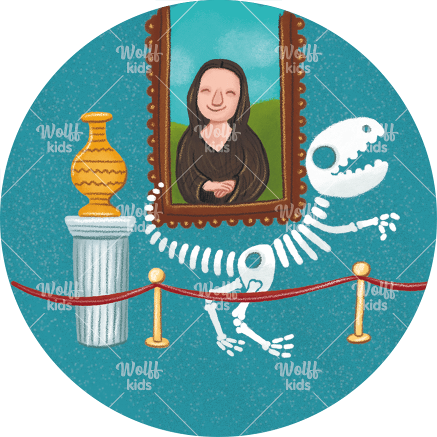 Einzelner Magnet: Museumsbesuch
